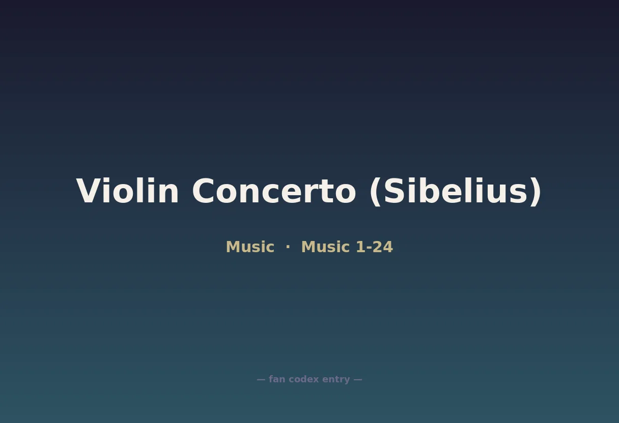 Violin Concerto (Sibelius)
