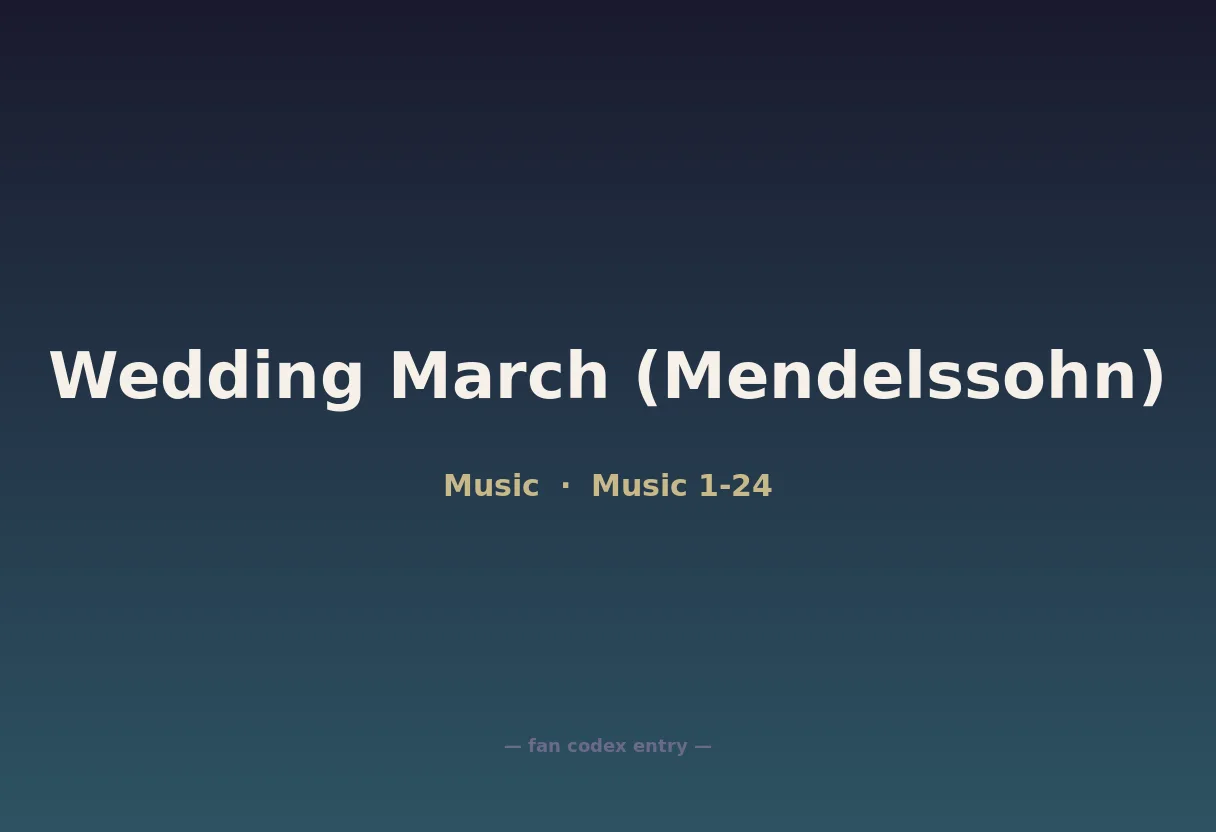 Wedding March (Mendelssohn)