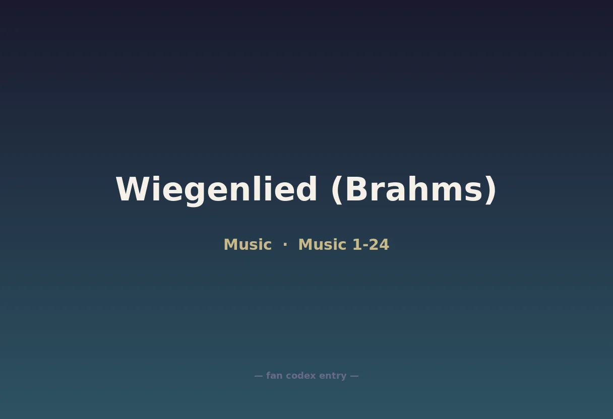 Wiegenlied (Brahms)