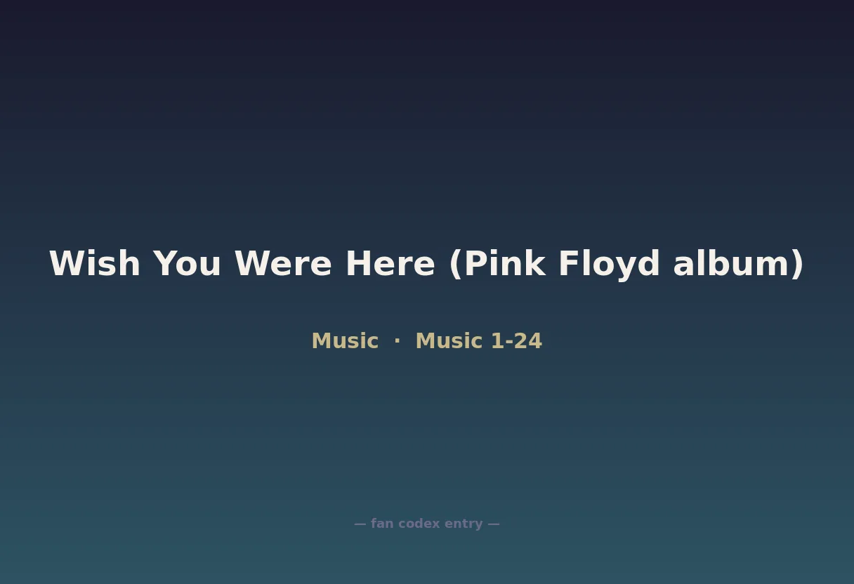 Wish You Were Here (Pink Floyd album)